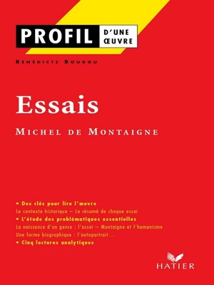 cover image of Profil--Montaigne (Michel de)